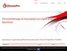 Tablet Screenshot of chronopro.net
